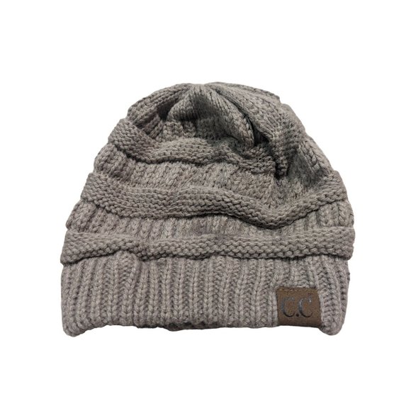 C.C. Exclusives Cable Knit Beanie Thick Soft Warm Chunky Lot of 3 One Size - Picture 3 of 6